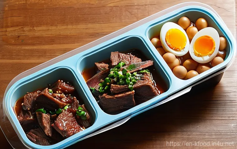 한식 반찬 종류와 보관법 - **Image Prompt: Delicate Vegetable Medley Storage**
    A collection of small, clear, airtight plast...