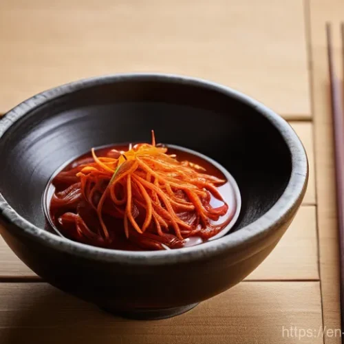 Home 27 한식 양념 종류별 활용법 - A vibrant, artfully arranged still-life photograph showcasing traditional Korean fermented pastes. O...